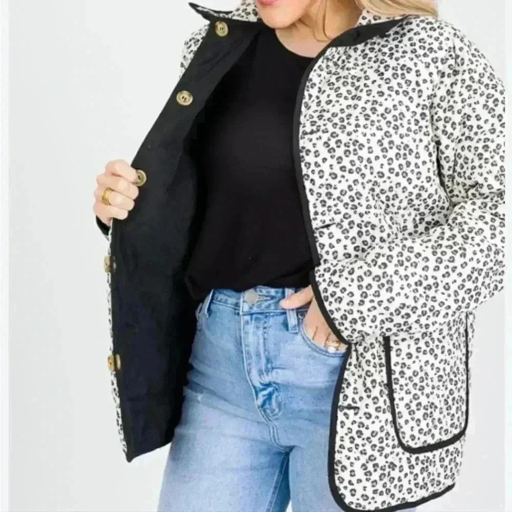 Reversible quilted jacket - Picture 6 of 14